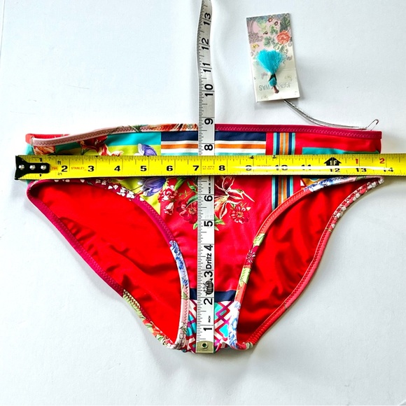 ☀️NWT Johnny Was Kaya Hipster Swim Bottom. Red/Multi Floral. Size: XS - Picture 7 of 12
